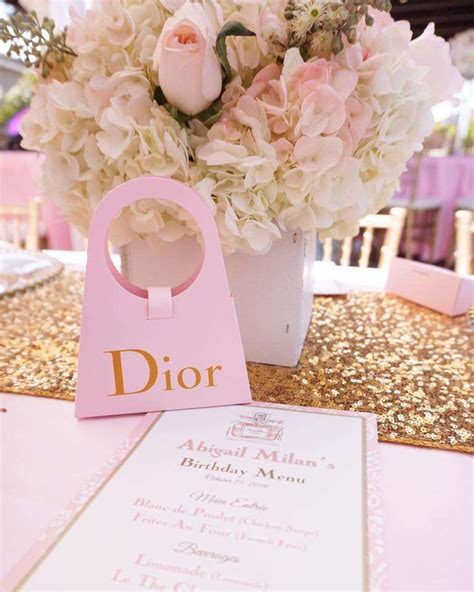 Celebrate in Style with a Christian Dior Themed Birthday Party